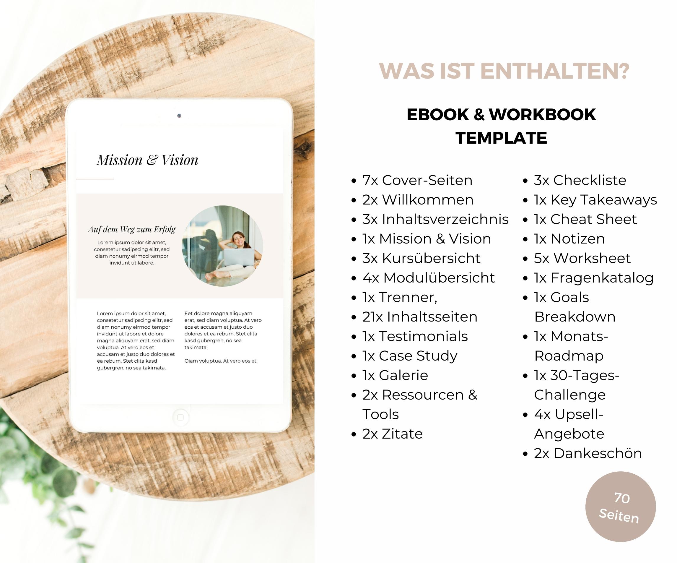 Ebook Workbook Template Canva deutsch