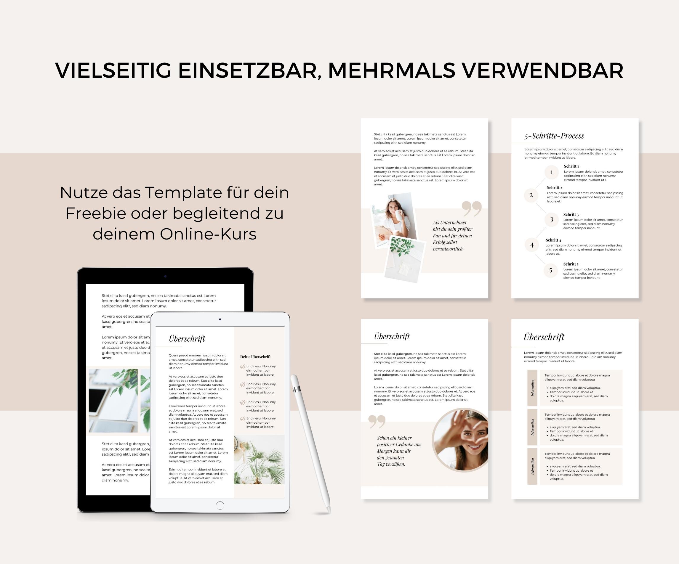 Ebook Workbook Template Canva deutsch